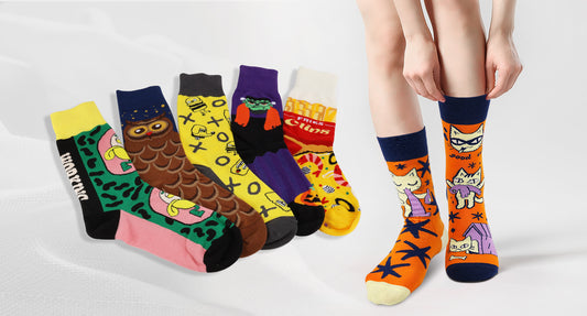 Fun and colorful sock collection: a perfect blend of trend and comfort