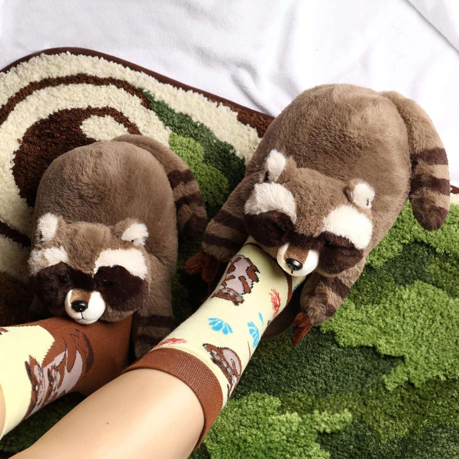 Raccoon Slippers