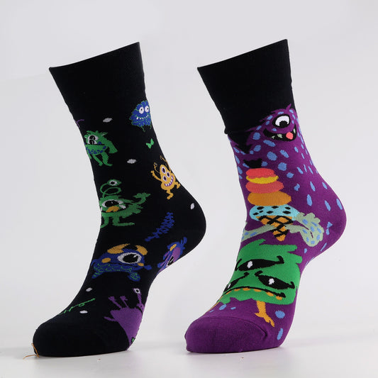 Halloween Virus Socks | Funny Holiday Monster Stockings