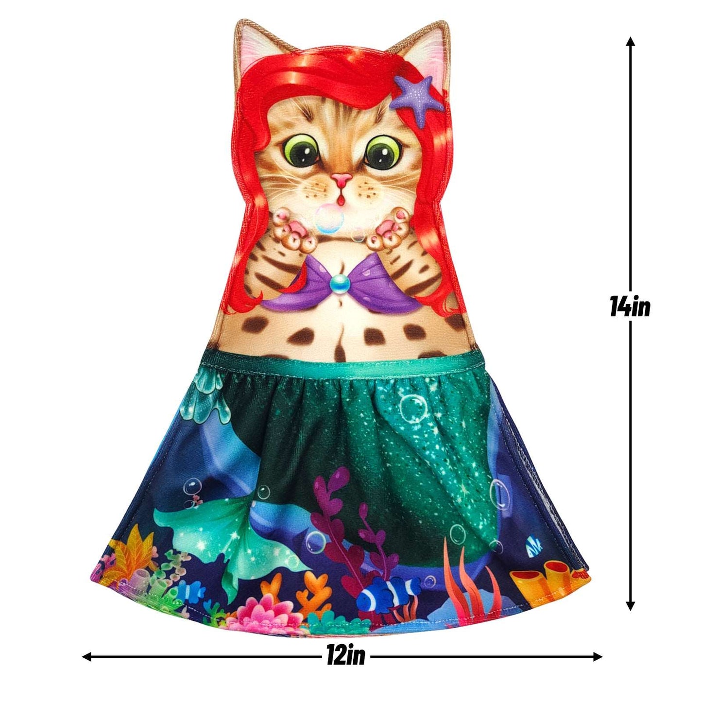 Mermaid Fairy Tale Towel,cat hand towel