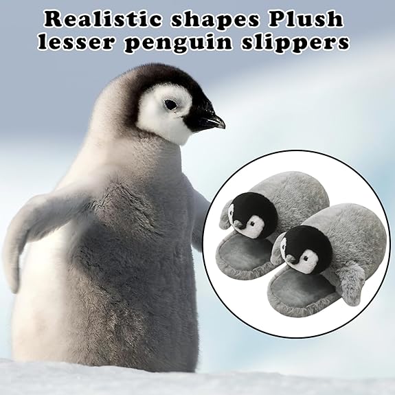 Cute penguin slippers