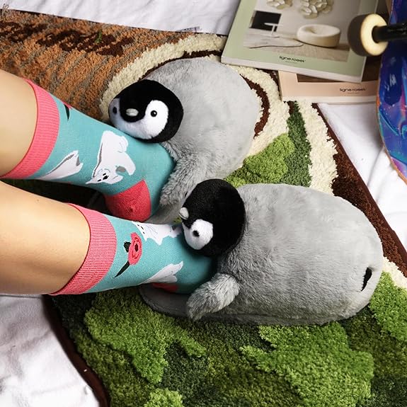 Very comfortable penguin slippers