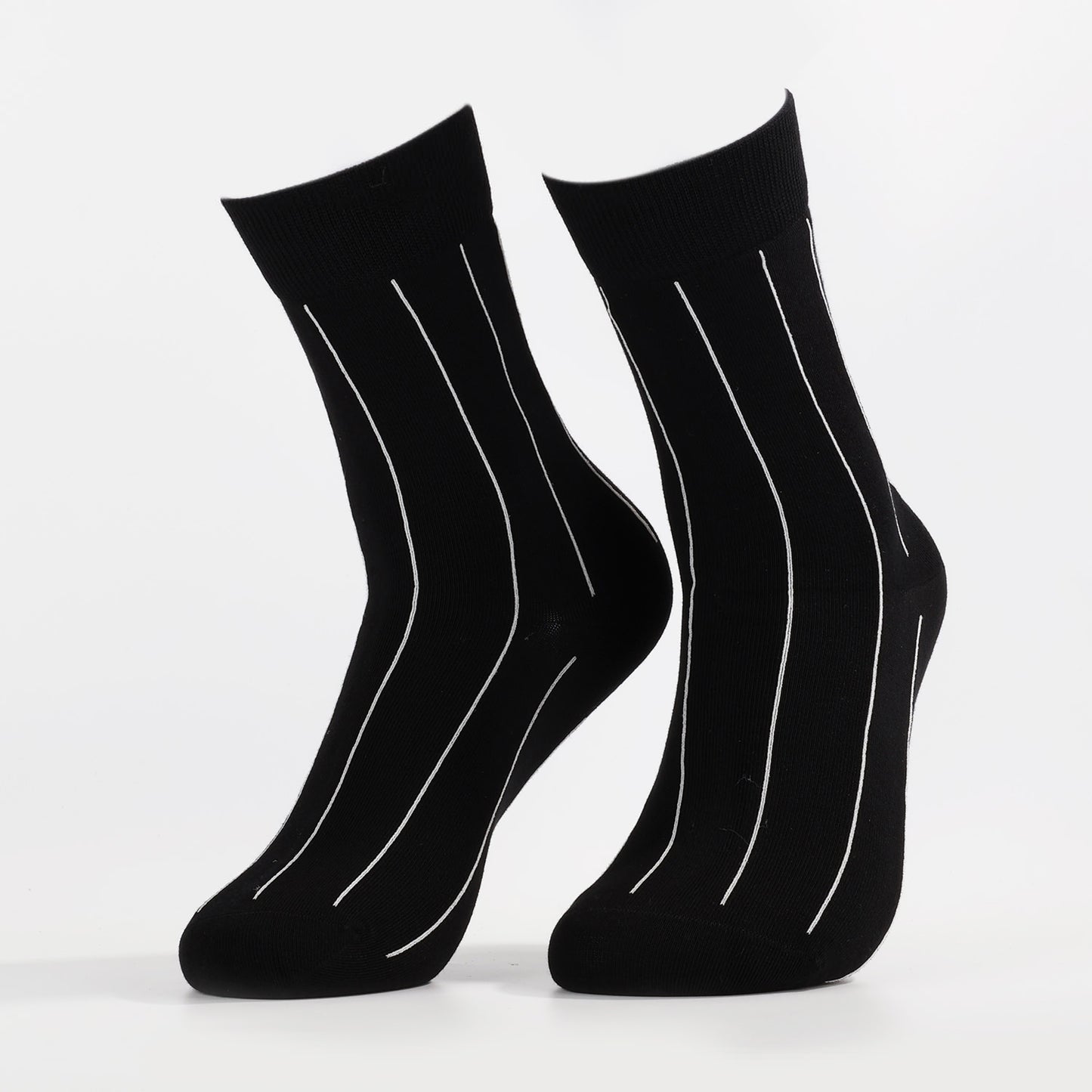 Black Elegant Socks | Novelty Crew Socks For Women