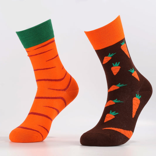 Carrot Stripes Socks | Funny Food Socks