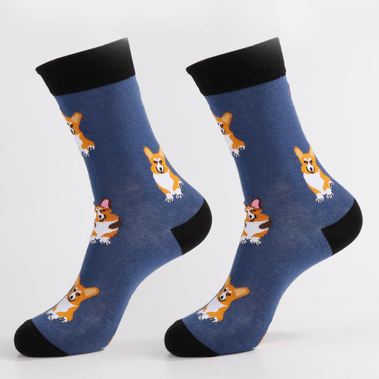 Corgi Socks | Novelty Crew Socks For Women