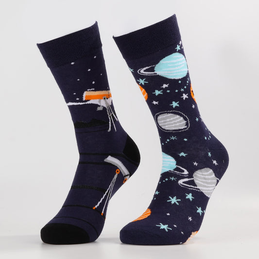 Cosmic Explorer Socks | Novelty Crew Socks