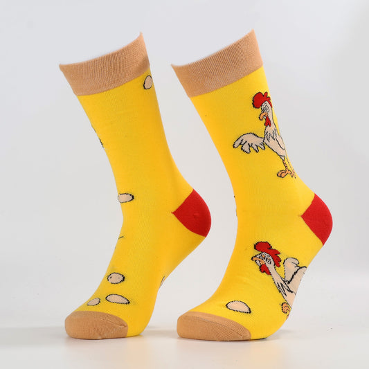 Egg-laying Rooster Socks | Funny Animal Chicken Socks