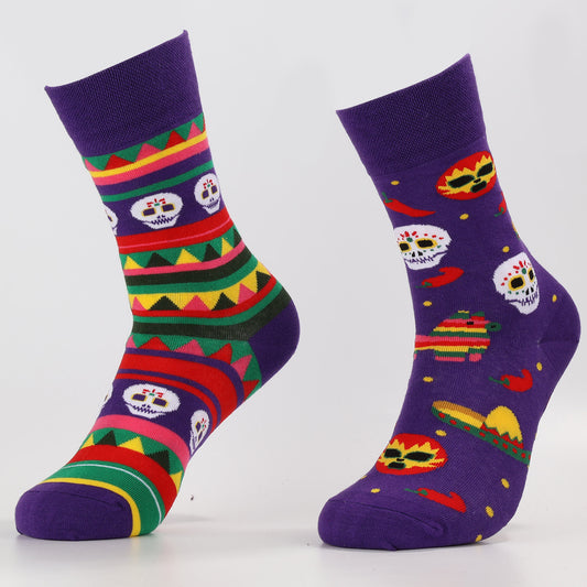 Fiesta Skulls Socks | Crazy Holiday Stockings