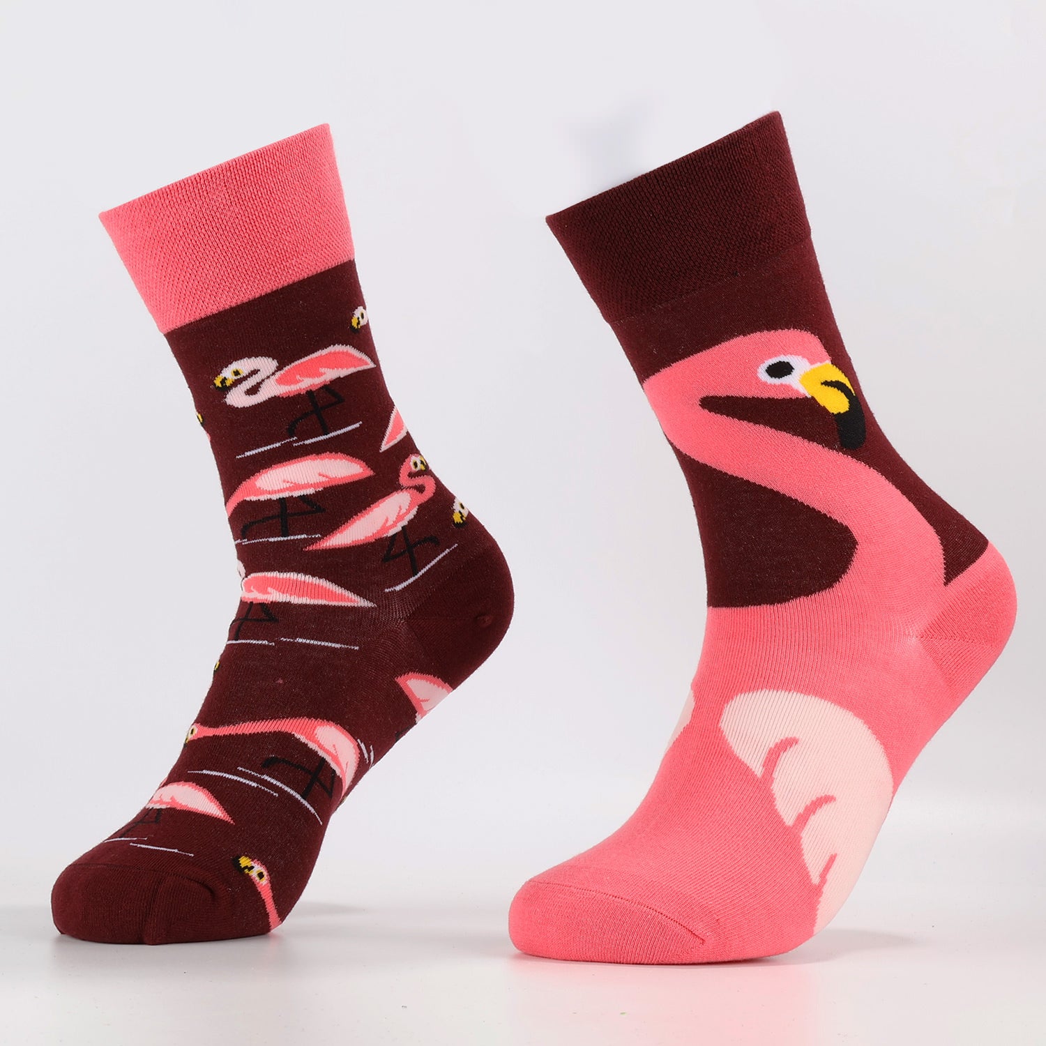 Flamingo Fun Socks | Funny Crew Socks For Women