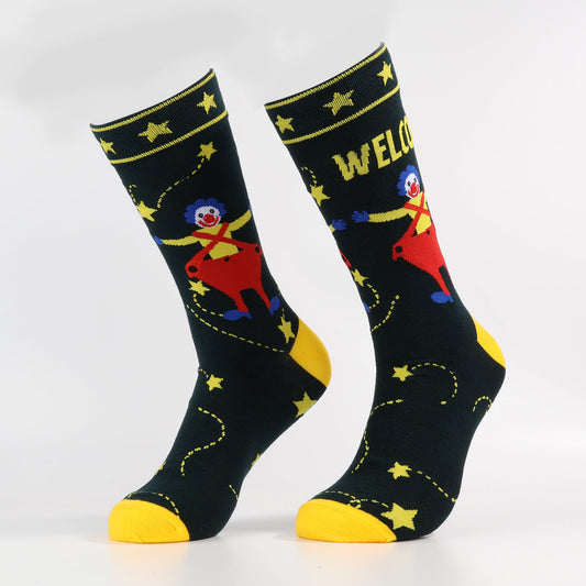 Funky Star Clown Socks-2