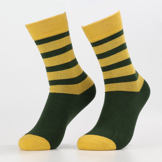 Golden Zest Socks | Funny Crew Socks For Women
