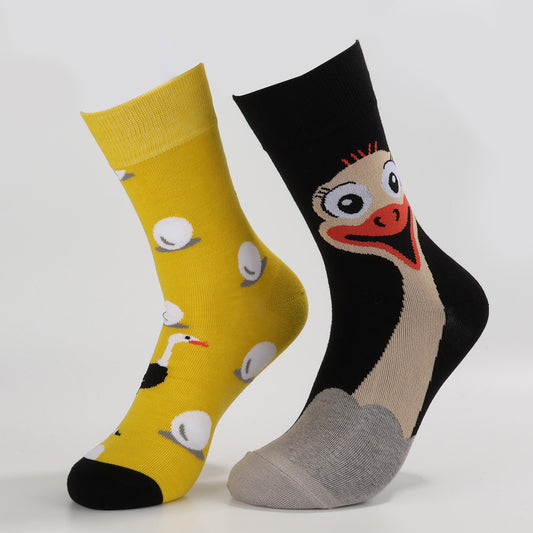 Little Ostrich Socks | Funny Bird Pattern Socks