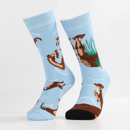 Playful Otter Socks | Cute Animal Pattern Socks