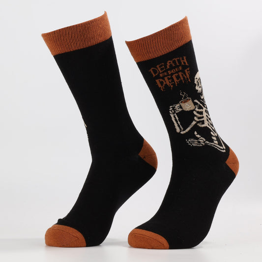 Skeleton Coffee Socks | Novelty And Fun Socks