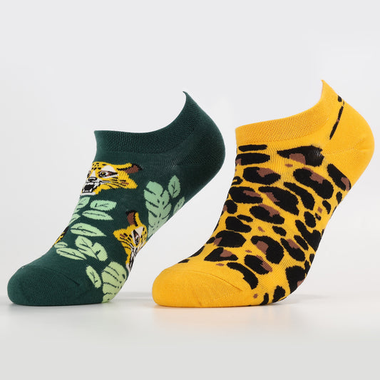 Spotted Leopard Socks | Funny Animal Ankle Socks