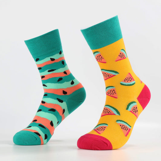 Summer Watermelon Socks | Funny Crew Socks For Women