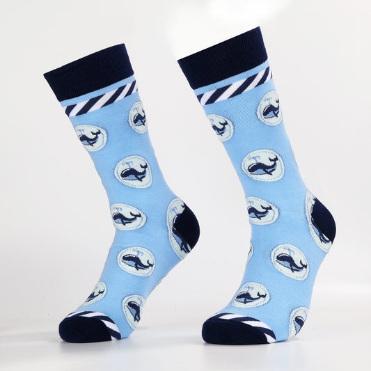Whale Spray Delight Socks | Cute Animal Socks for Women