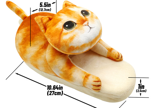 Cat slippers size
