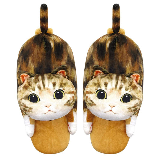 tabby cat slippers