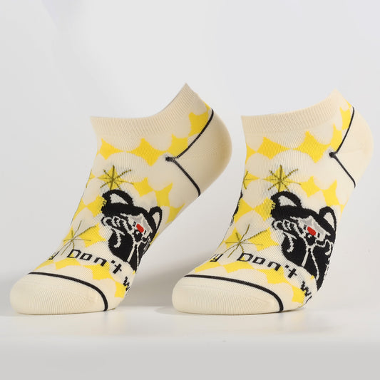 Relaxed Panther Socks | Novelty Ankle Socks For Women