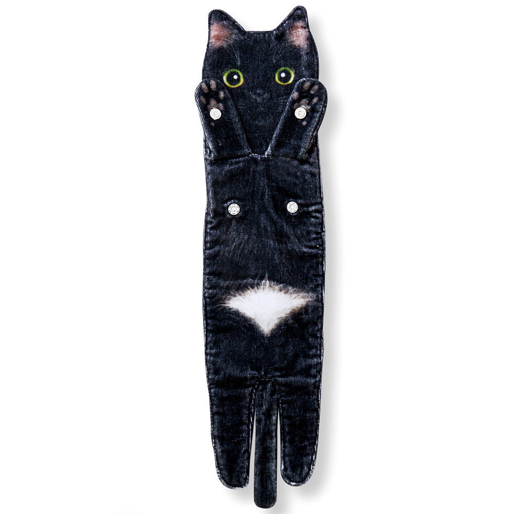 Openhahaha Cat Hand Towels for Bathroom Kitchen-Cute Cat Hanging Towel Decorative Animal Washcloths Face Towels Cat Decor-Funny Housewarming Cat Gifts for Cat Lovers