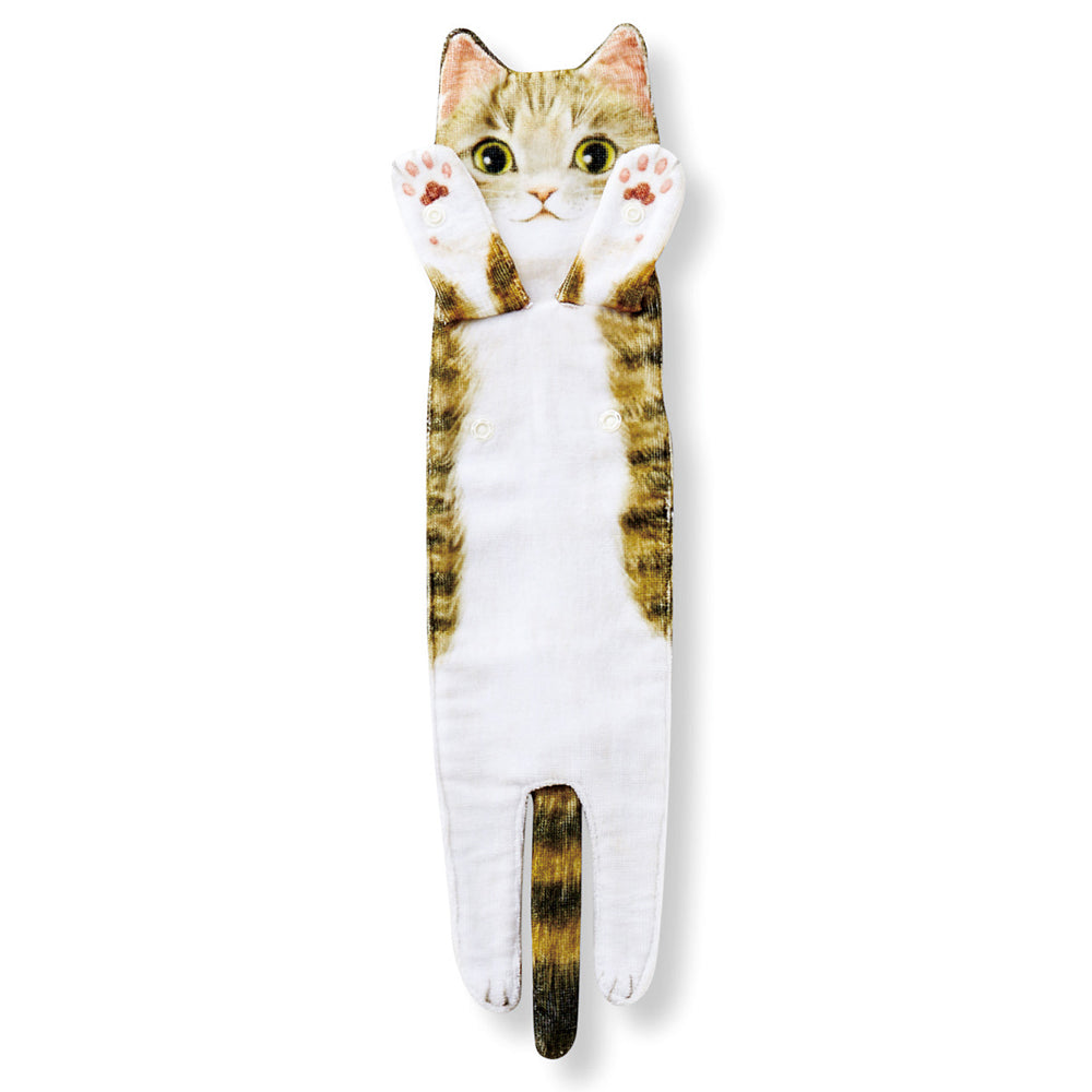 Openhahaha Cat Hand Towels for Bathroom Kitchen-Cute Cat Hanging Towel Decorative Animal Washcloths Face Towels Cat Decor-Funny Housewarming Cat Gifts for Cat Lovers