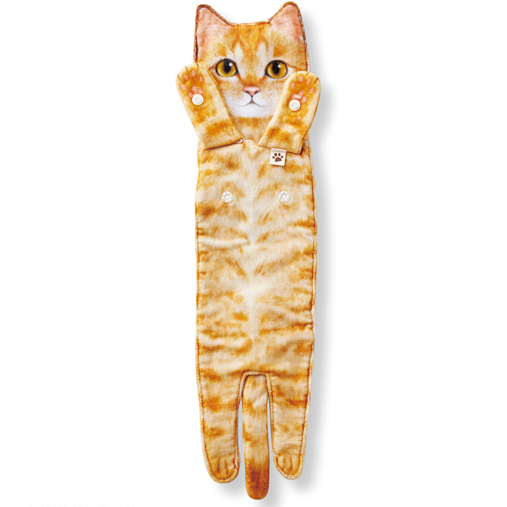 Openhahaha Cat Hand Towels for Bathroom Kitchen-Cute Cat Hanging Towel Decorative Animal Washcloths Face Towels Cat Decor-Funny Housewarming Cat Gifts for Cat Lovers
