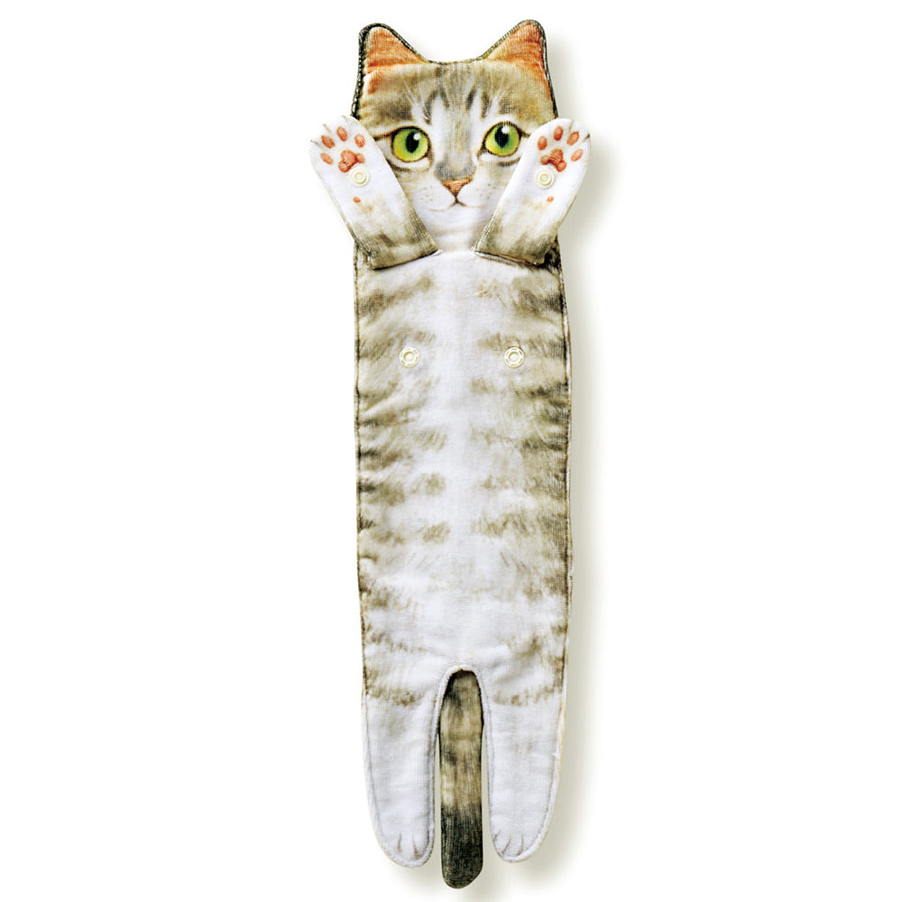 Openhahaha Cat Hand Towels for Bathroom Kitchen-Cute Cat Hanging Towel Decorative Animal Washcloths Face Towels Cat Decor-Funny Housewarming Cat Gifts for Cat Lovers