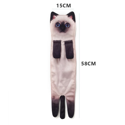 Openhahaha Cat Hand Towels for Bathroom Kitchen-Cute Cat Hanging Towel Decorative Animal Washcloths Face Towels Cat Decor-Funny Housewarming Cat Gifts for Cat Lovers