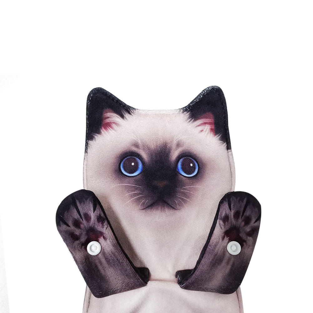 Openhahaha Cat Hand Towels for Bathroom Kitchen-Cute Cat Hanging Towel Decorative Animal Washcloths Face Towels Cat Decor-Funny Housewarming Cat Gifts for Cat Lovers